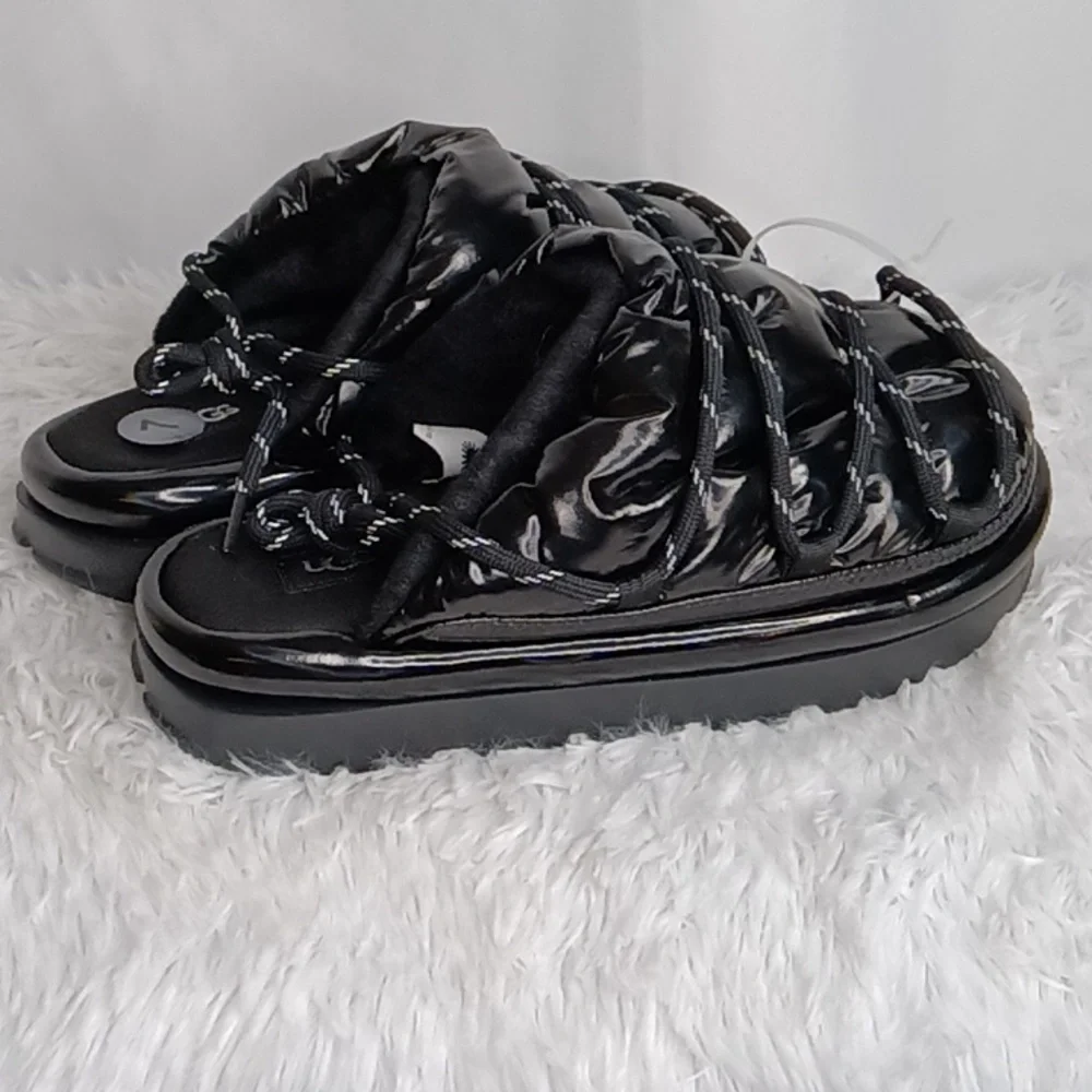 UGG SPACESLIDER HI SHINE SLIDE PLATFORM SLIPPER SHOES NWOT - Picture 5 of 17